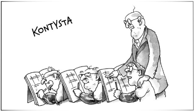 Kontysta, w księgowości