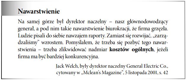Koszty ogólne przedsiębiorstwa, koszty ogólne zarządu