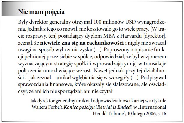 Odpowiedzialność zarządu za sprawozdawczość finansową