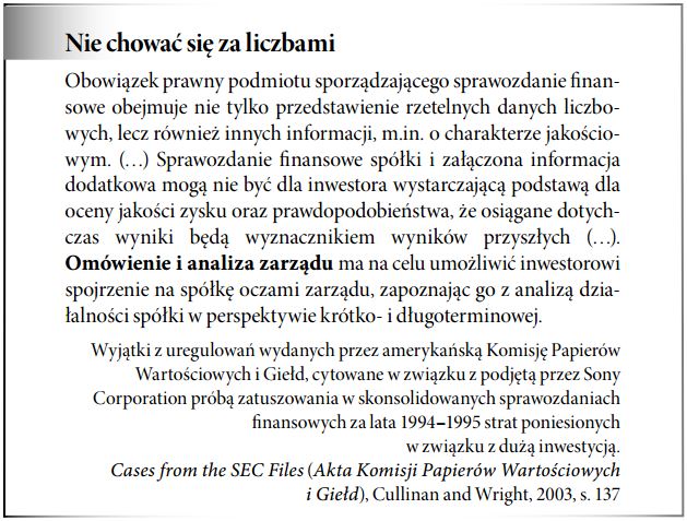 Omówienie i analiza zarządu