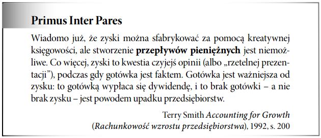 Przepływy pieniężne a zysk księgowy