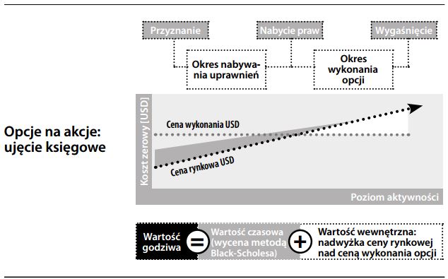 opcje na akcje ujęcie księgowe
