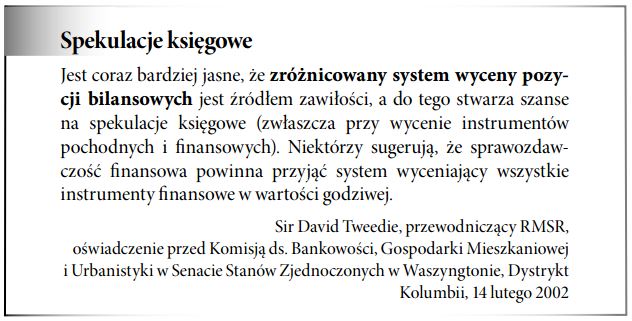 zróżnicowany system wyceny pozycji