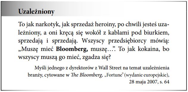 Agencje dostarczające informacji finansowych