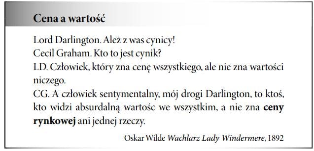Cena a wartość