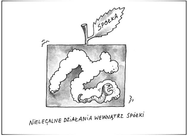 Nielegalne działania wewnątrz spółki