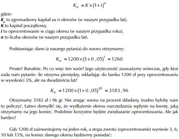 Wzór na procent składany