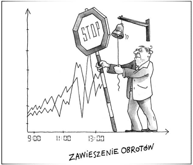 Zawieszenie obrotów na giełdzie