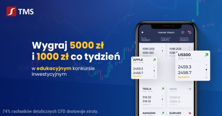 Startuje V edycja edukacyjnego konkursu inwestycyjnego TMS Brokers S.A.
